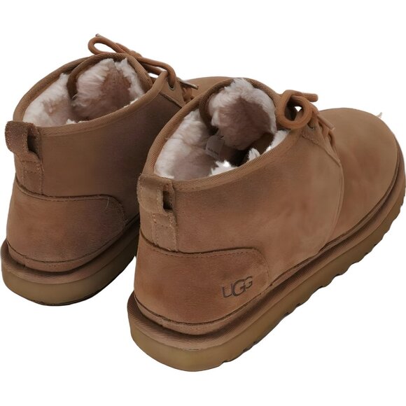 UGG Neumel Classic Chukka Boots Tan Ankle Lace Up Cozy Lined Men's US 12 - Picture 3 of 6